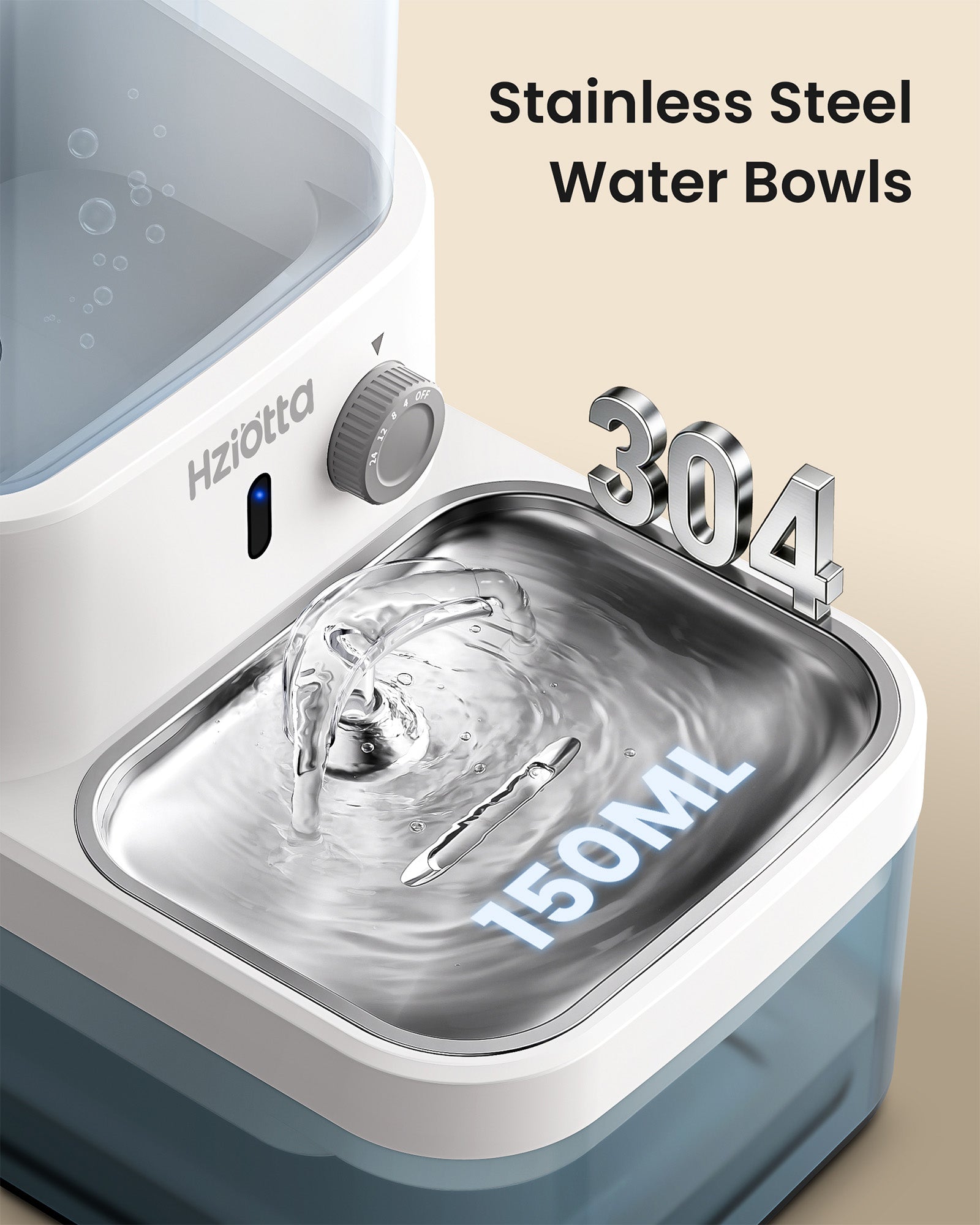 Hziotta Wastewater Separation Cat Water Fountain No Filter